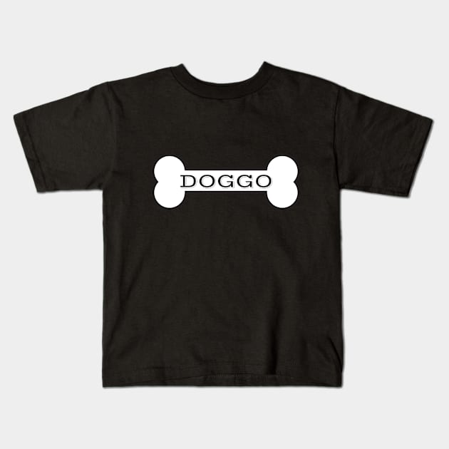 Doggo Bone Kids T-Shirt by emojiawesome